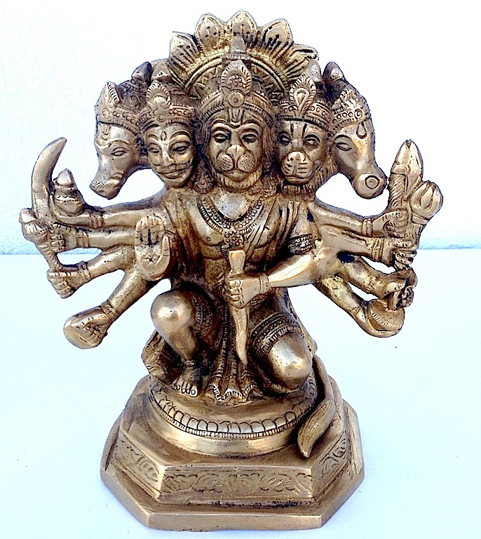 Panchmukhi Hanuman Brass Idol